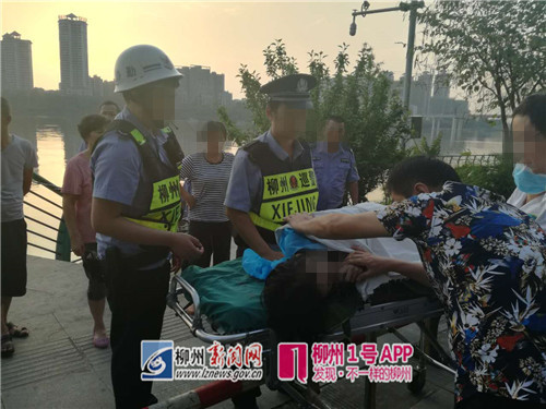 珍爱生命！一女子在柳江桥上跳河轻生，2天发生两起跳水事件