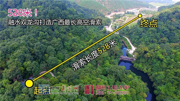 比玻璃桥还惊险刺激 融水双龙沟的广西最长高空滑索又要火了！