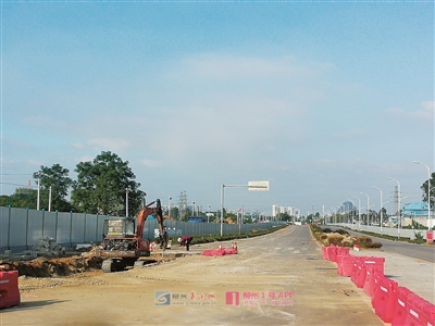 南环路开建立交桥 以后去柳江区的路将越来越顺畅！