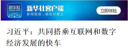 习近平：共同搭乘互联网和数字经济发展的快车