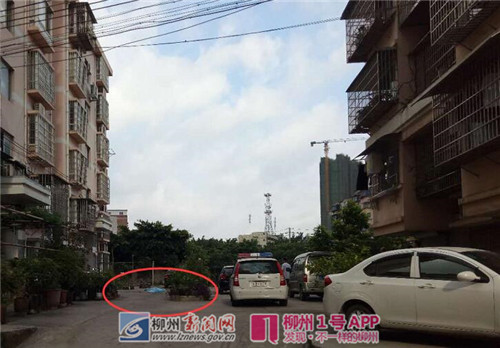 今早7时许，柳南区城站路一中年男子从小区6栋坠下身亡