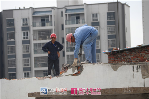 柳石路23户楼顶“长出”违建被齐“剃头”！