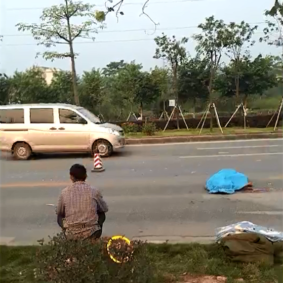 瑞龙路发生交通事故致一人死亡，死者为附近工地民工