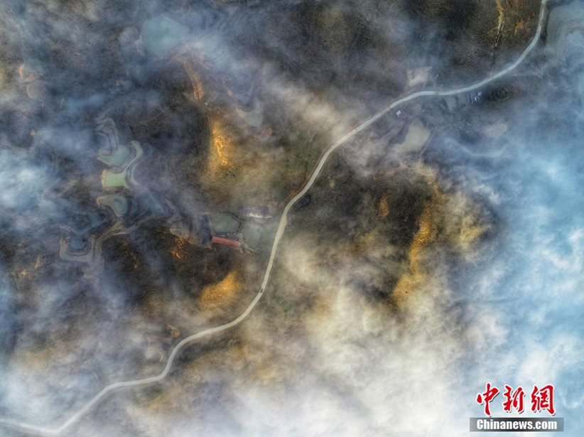 美如仙境！柳州也有一条“天路”，看：杆洞乡现云海景观