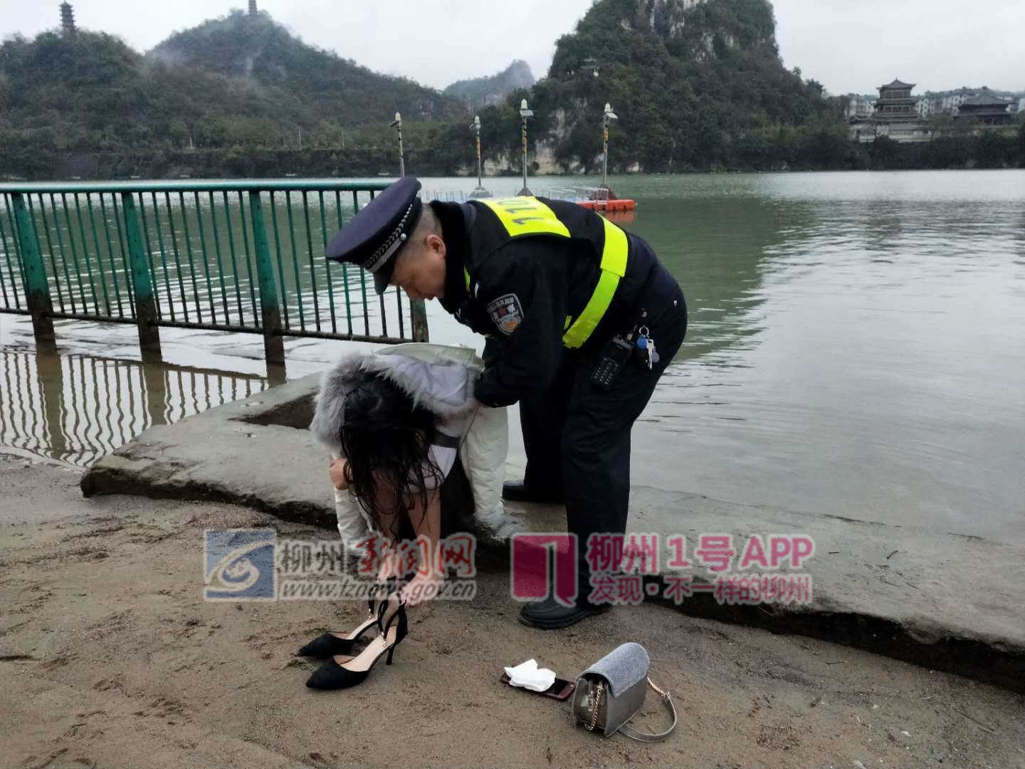 1号暖新闻|年轻女子走进柳江河欲轻生，公交司机与路过市民合力营救