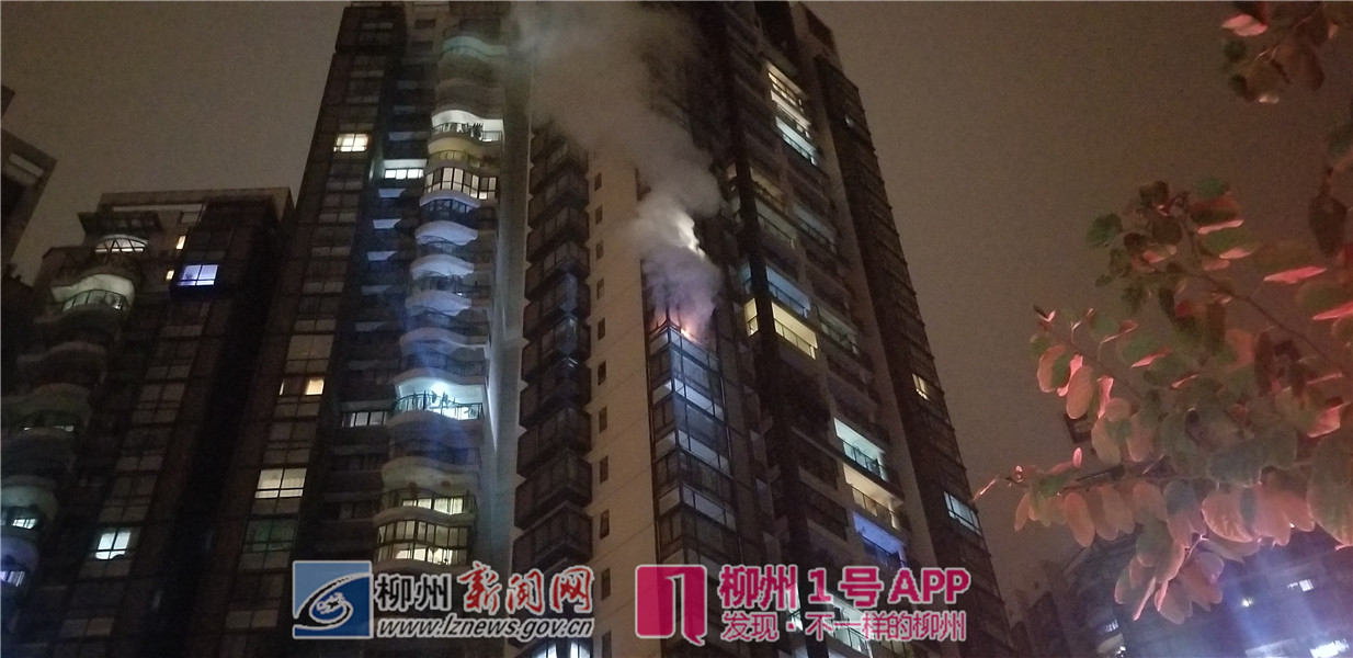突发！盛天龙湾小区居民楼起火，火势较大，火焰窜出窗口！