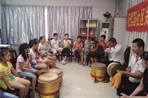 高沙锣鼓，小朋友也学